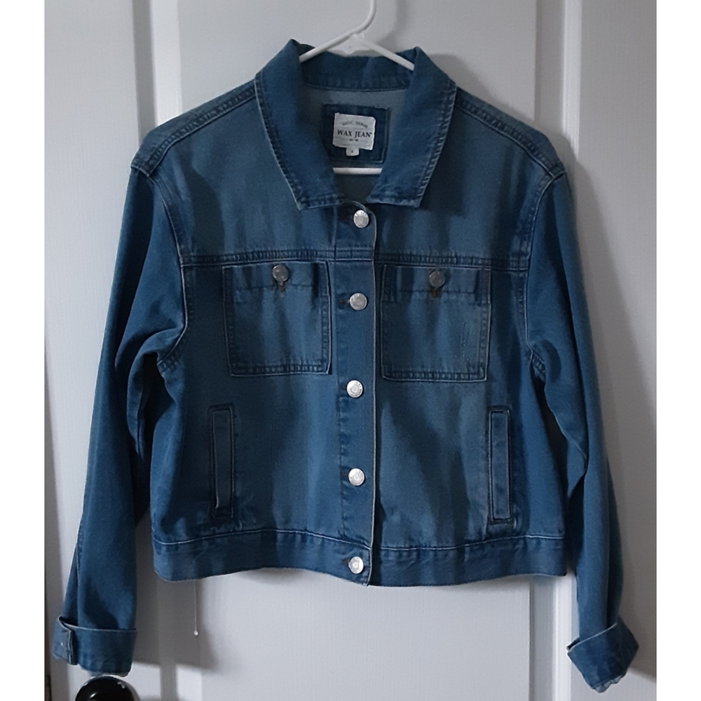 Basic Denim Wax Jeans Light Jacket
